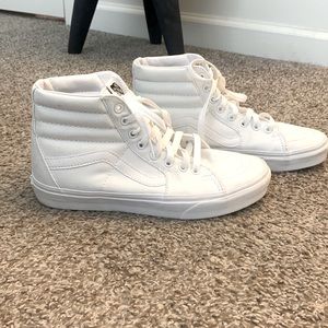 Vans Canvas Sk8 Hi-Tapered Shoe True White 8.5